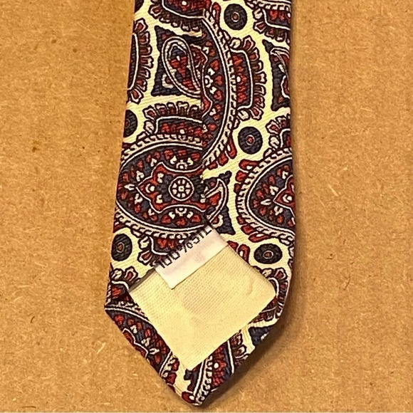 Gant Men's Necktie 100% Silk 56" Multicolor Jacquard Foulard Pattern - Picture 4 of 7